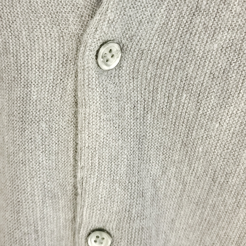 Vtg Izod Lacoste Cardigan Sweater Men's Large Gray Grandpa Grunge Geek USA - Picture 4 of 10